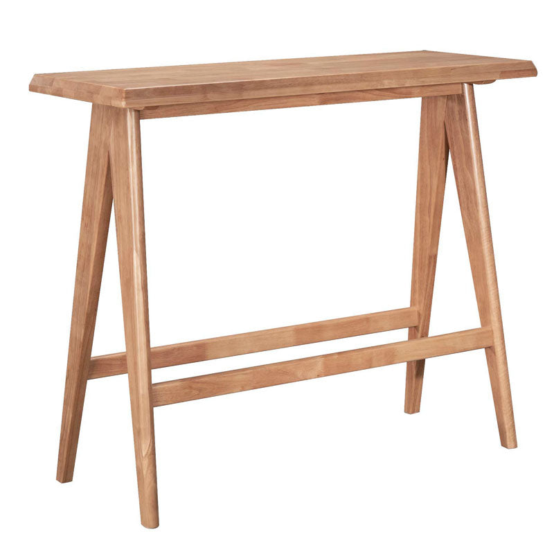 Трапезна бар маса WINSLOW каучуково дърво орех 120x45x100см