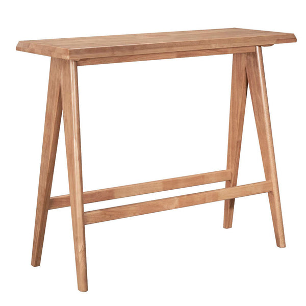 Трапезна бар маса WINSLOW каучуково дърво орех 120x45x100см