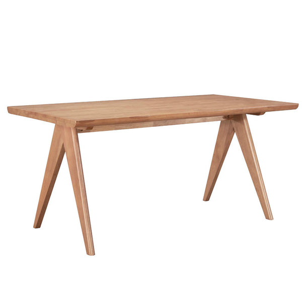 Маса  трапезна от каучуково дърво WINSLOW в цвят светъл орех 180x85x75см
