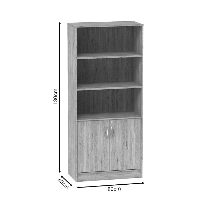 Библиотека Anze естествен меламин 80x40x180см