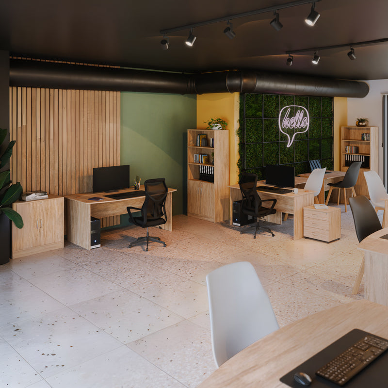 Офис шкаф на колелца Anze естествен меламин 48x38x53см