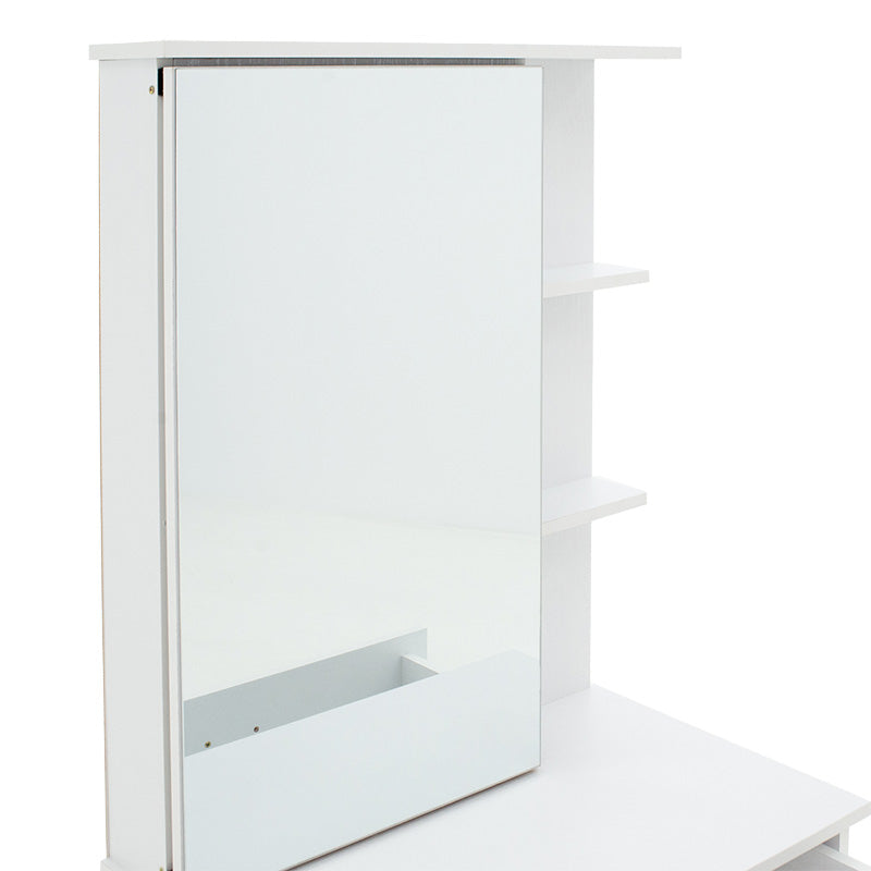 Тоалетка с огледало ZELIA в бял цвят 60x40.5x151см