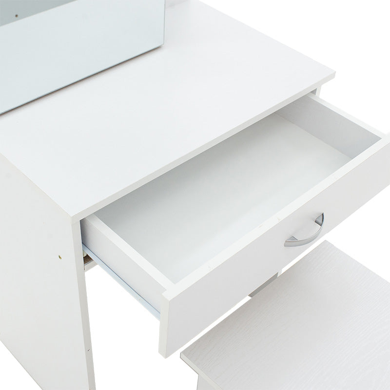 Тоалетка с огледало ZELIA в бял цвят 60x40.5x151см