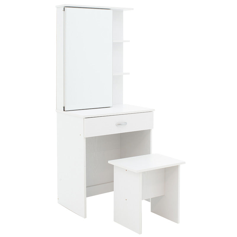 Тоалетка с огледало ZELIA в бял цвят 60x40.5x151см