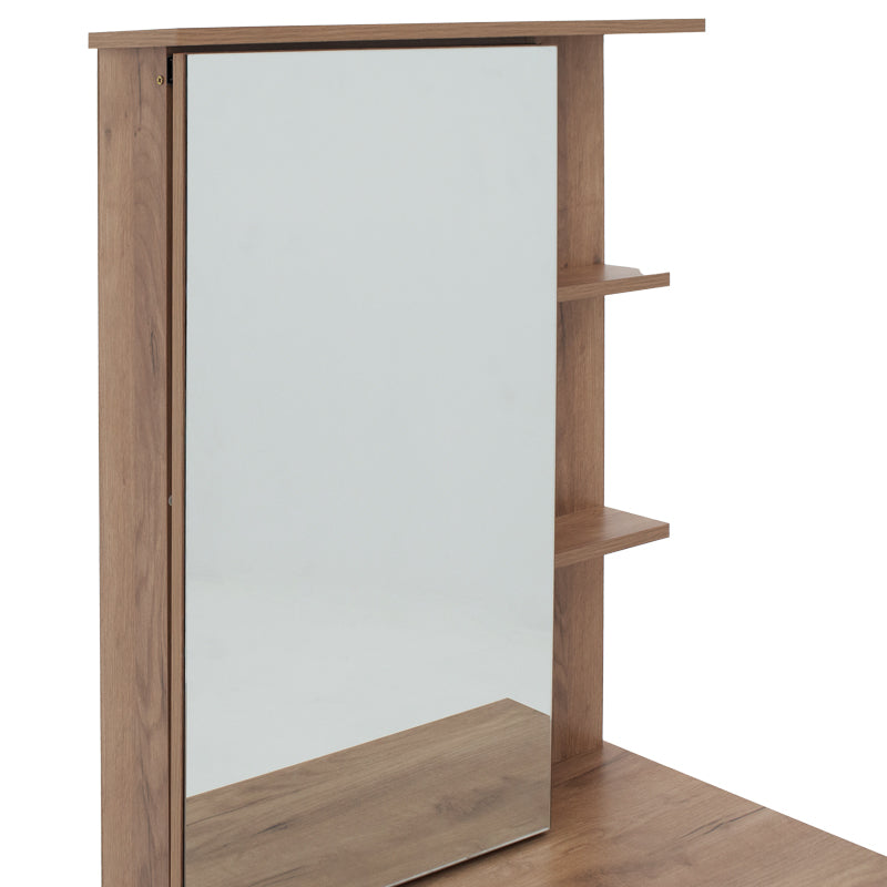 Тоалетка с огледало ZELIA в цвят дъб 60x40.5x151см