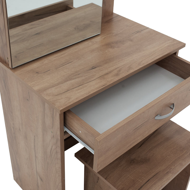 Тоалетка с огледало ZELIA в цвят дъб 60x40.5x151см