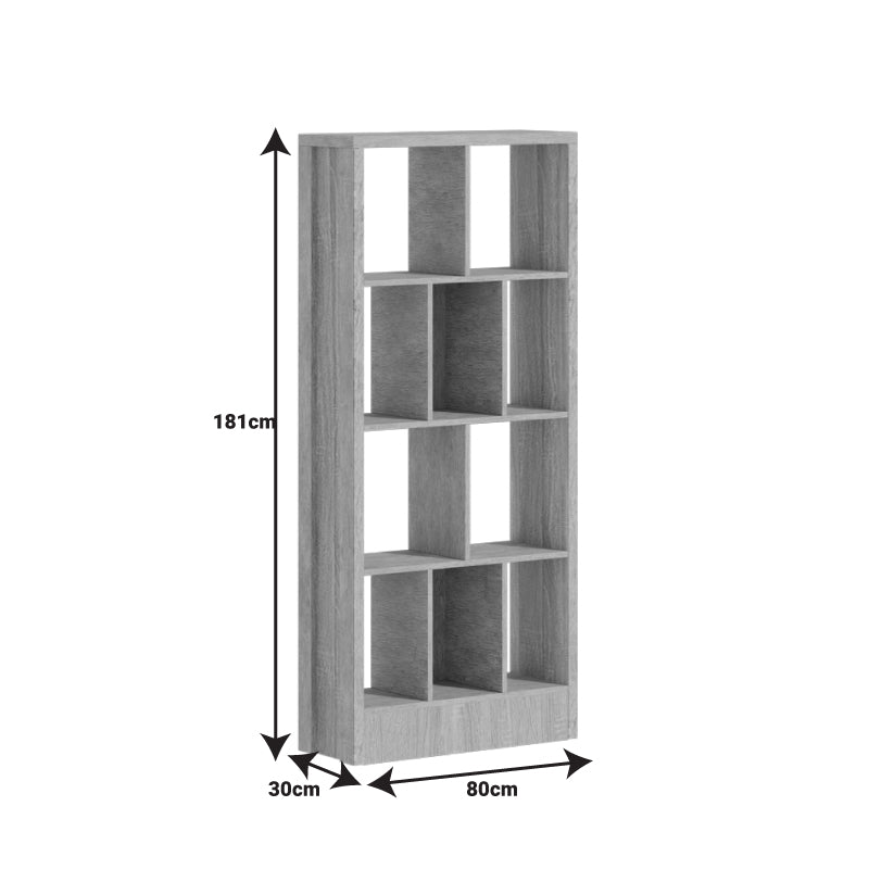 Библиотека Dividre дъб сонома меламин 80x30x181см