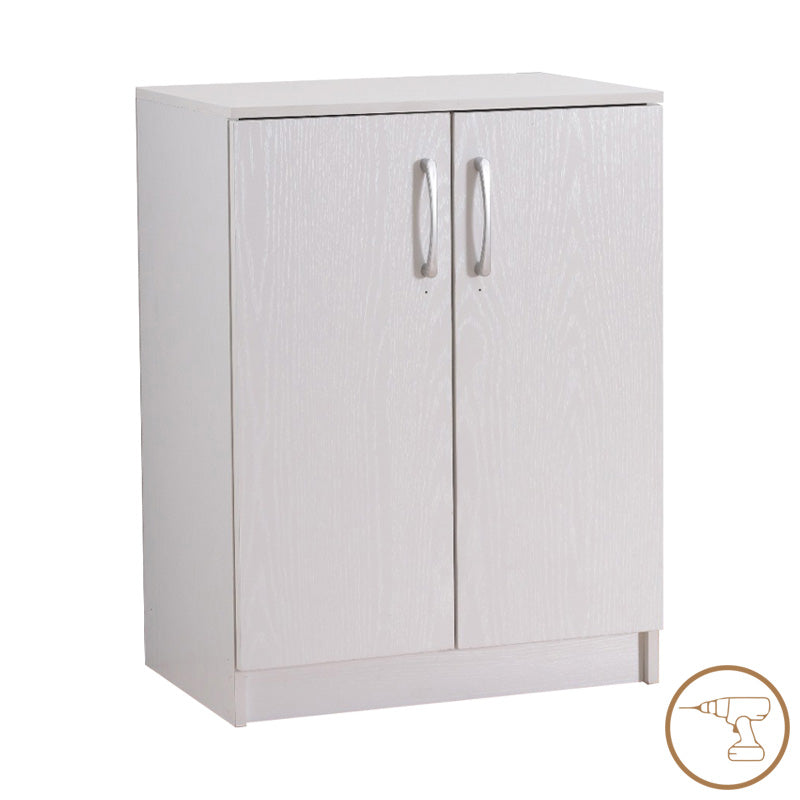 Шкаф за обувки Shordo бял дъб меламин 60x40.5x80см