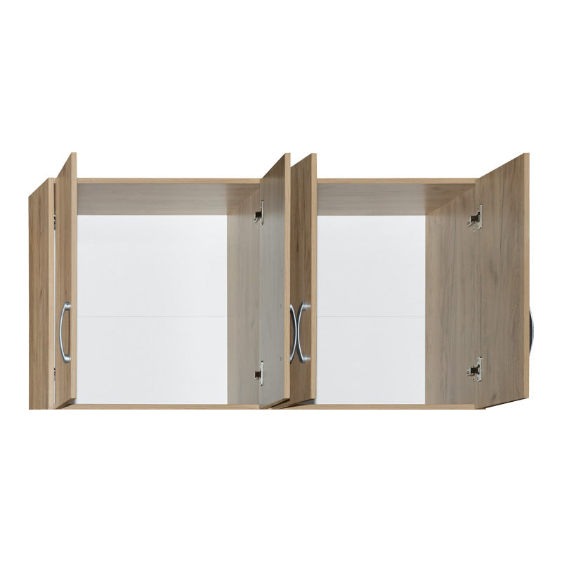 Надстройка за гардероб ZELIA 4 врати цвят дъб 120x42x60см