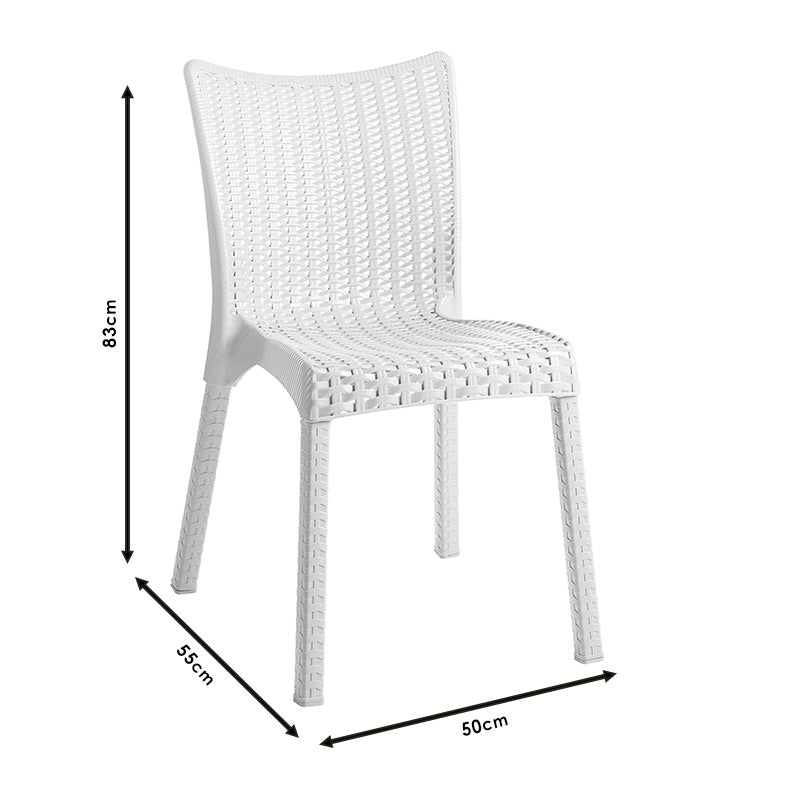 Стол Confident PP цвят бял