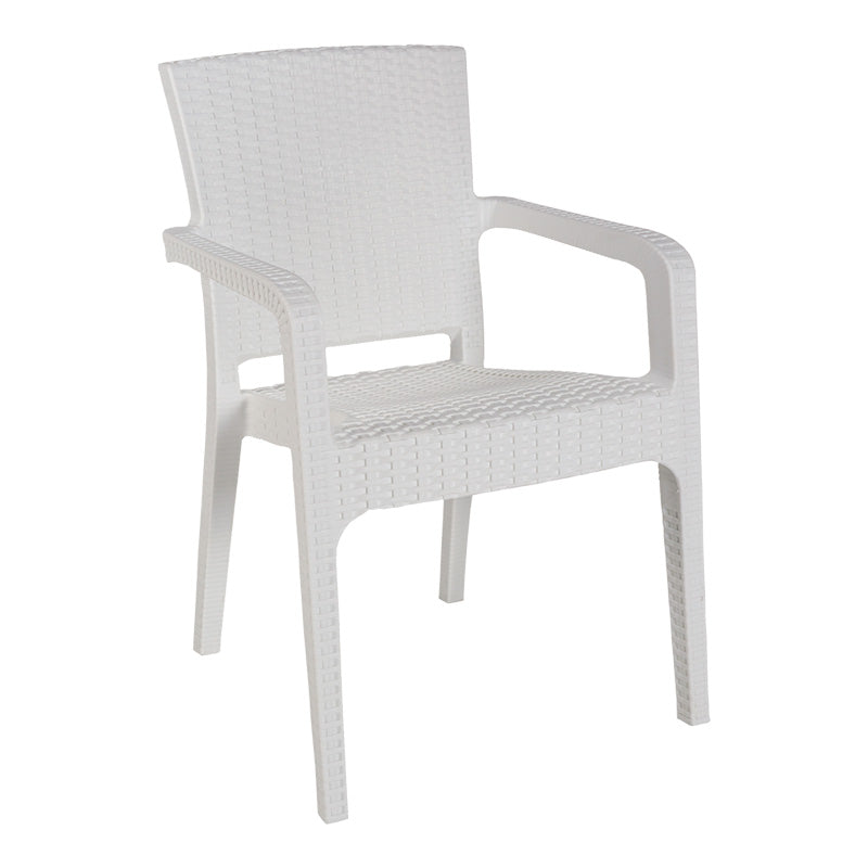 Трапезен комплект Icon-Halcyon  от 5 части PP в бял нюанс  80x80x74.5 см