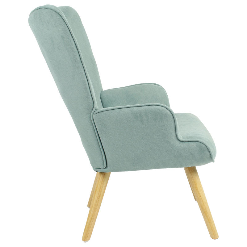 Фотьойл Fluffy плат ярко зелено-натурален 75x69x96см