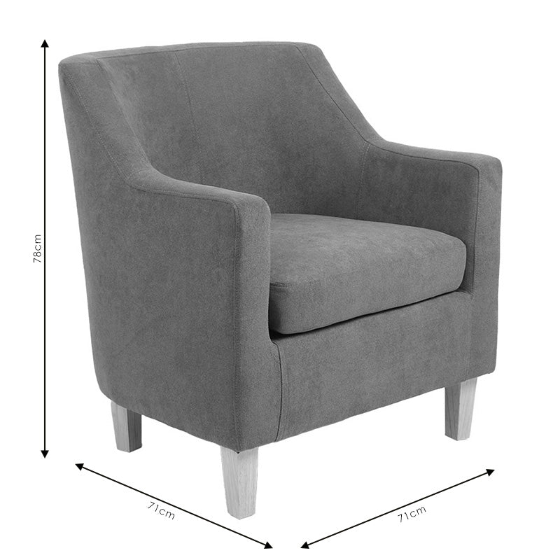 Фотьойл joyful плат антрацит-естествен 71x71x81см