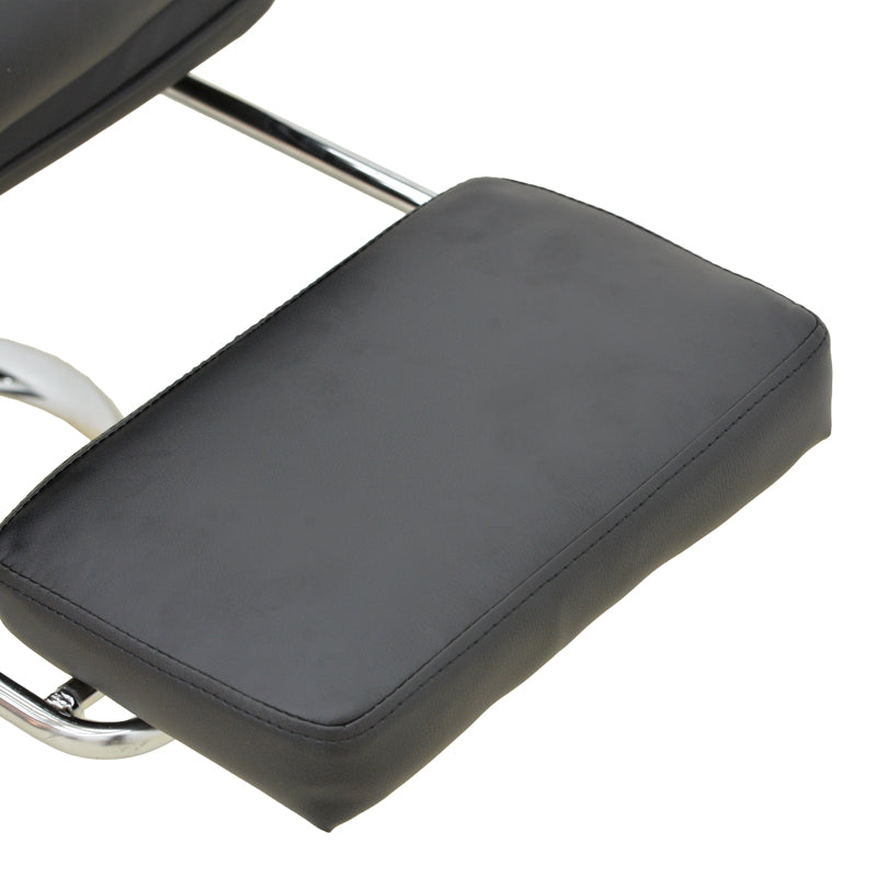 Мениджърски офис стол с поставка за крака Zanci черен pu 70x66x112-120см