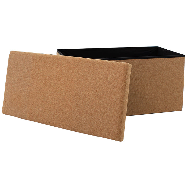 Табуретка-куфар Greatness плат бежово 76x38x38см