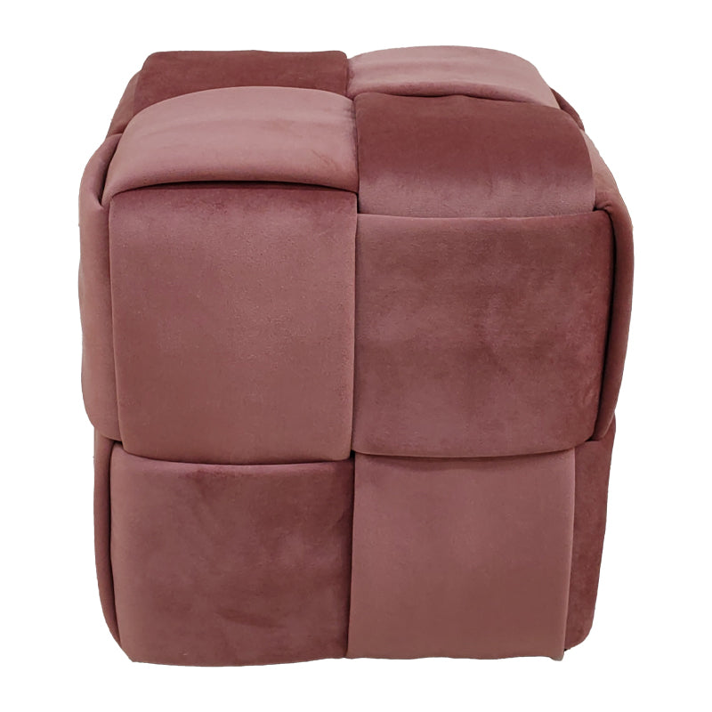 Табуретка Osman  гнила ябълка кадифе 38x38x40cm