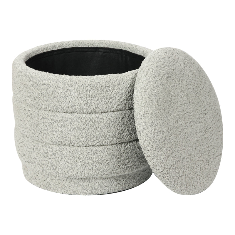 Табуретка BETTIA плюшен плат ментов d41x38.5см