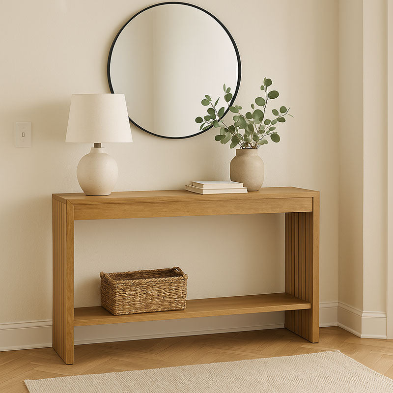 Конзола Focused MDF естествен 120x35x74см