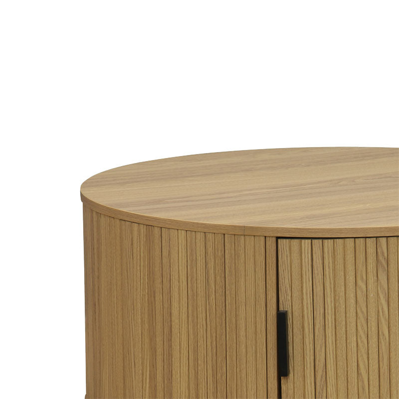 Холна маса SCANDI MDF естествен D80x35.5см
