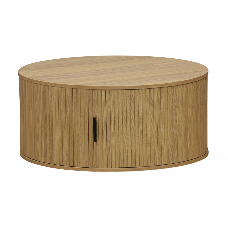 Холна маса SCANDI MDF естествен D80x35.5см