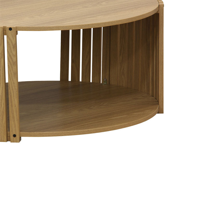 Холна маса HEAVENLY мдф естествен d83x38см