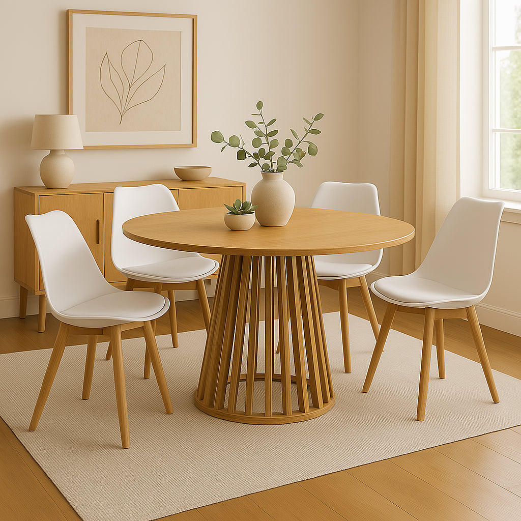 Трапезна маса DOMONIC natural D120x75см