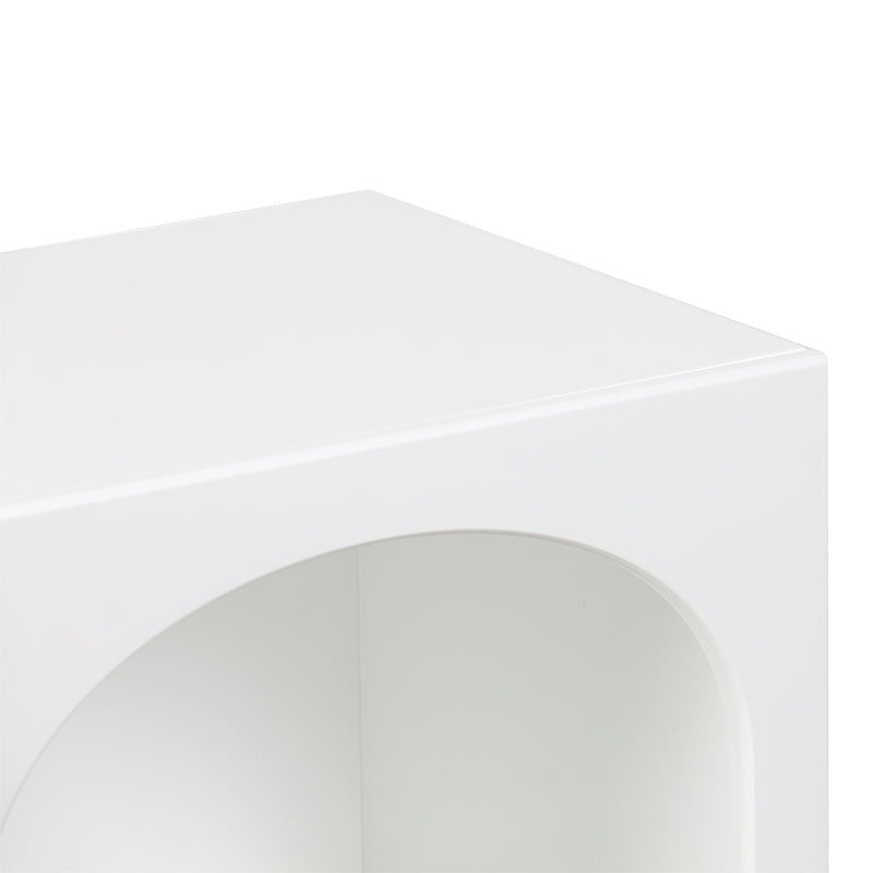 Нощно шкафче pафт EMERSI -MDF в бял цвят 40x32x70см