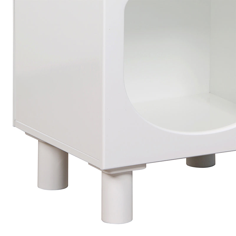 Нощно шкафче pафт EMERSI -MDF в бял цвят 40x32x70см