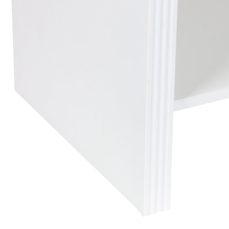 Нощно шкафче ZEPLEN MDF в бял цвят 40x30x53см