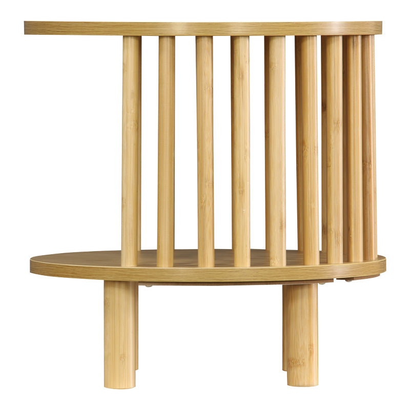 Нощно шкафче Nodial MDF/Бамбук в естествен цвят D40x40см