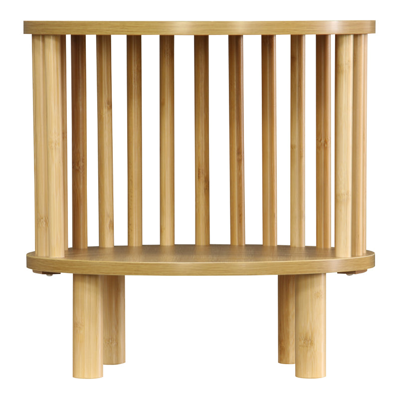 Нощно шкафче Nodial MDF/Бамбук в естествен цвят D40x40см