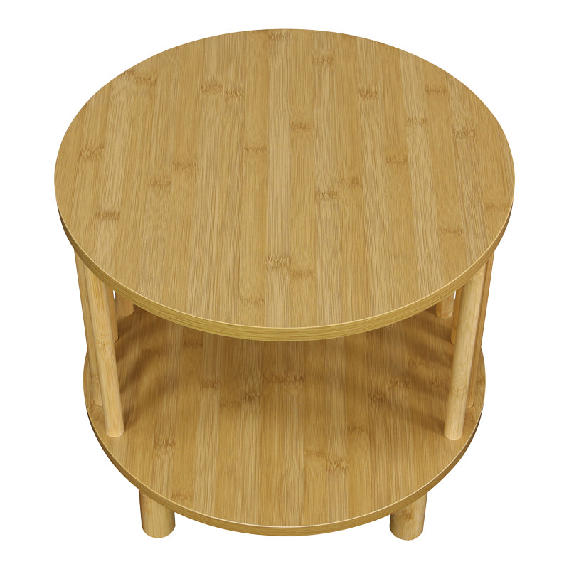 Нощно шкафче Nodial MDF/Бамбук в естествен цвят D40x40см