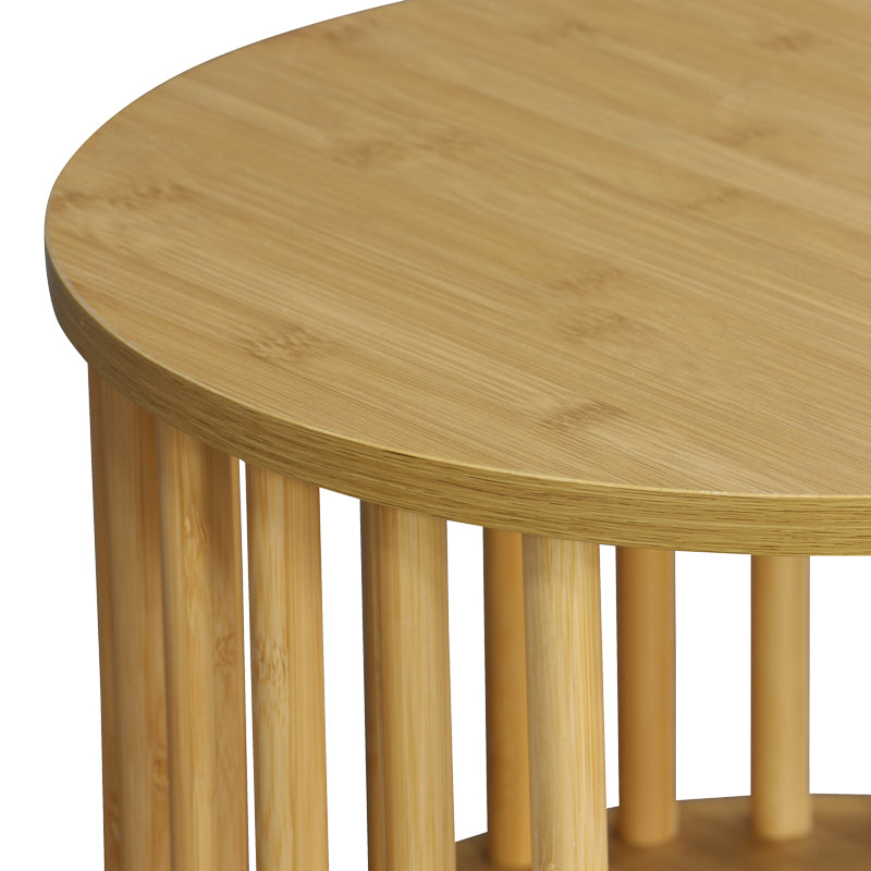 Нощно шкафче Nodial MDF/Бамбук в естествен цвят D40x40см