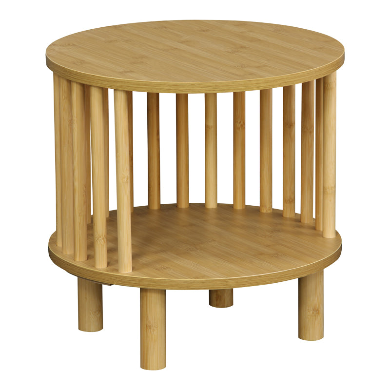 Нощно шкафче Nodial MDF/Бамбук в естествен цвят D40x40см