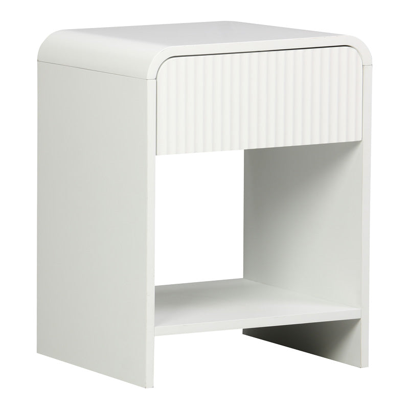 Нощно шкафче ZEPLEN  mdf в бял цвят 40x40x53см