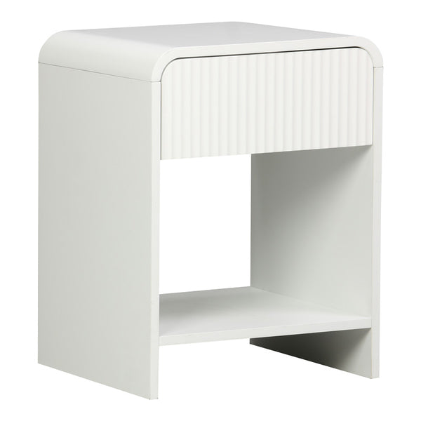Нощно шкафче ZEPLEN  mdf в бял цвят 40x40x53см