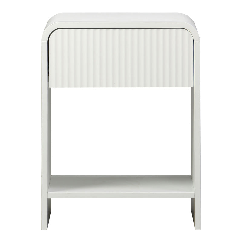 Нощно шкафче ZEPLEN  mdf в бял цвят 40x40x53см