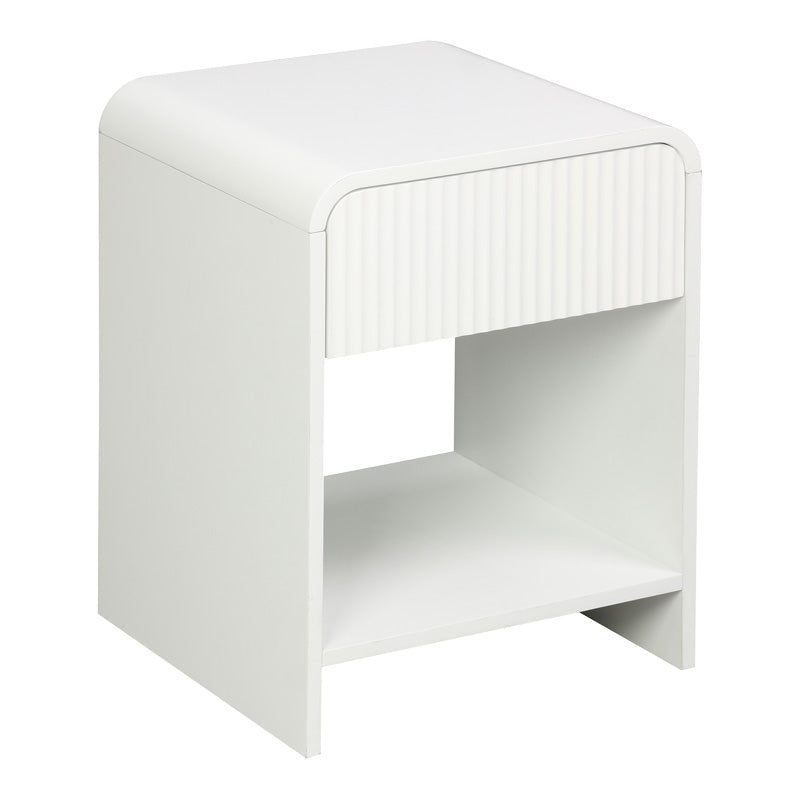 Нощно шкафче ZEPLEN  mdf в бял цвят 40x40x53см