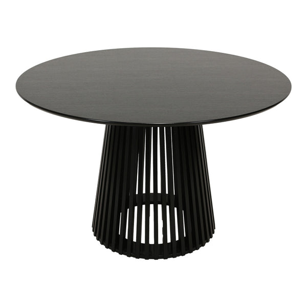 Трапезна маса DOMINIC  mdf в черен цвят d120x75см