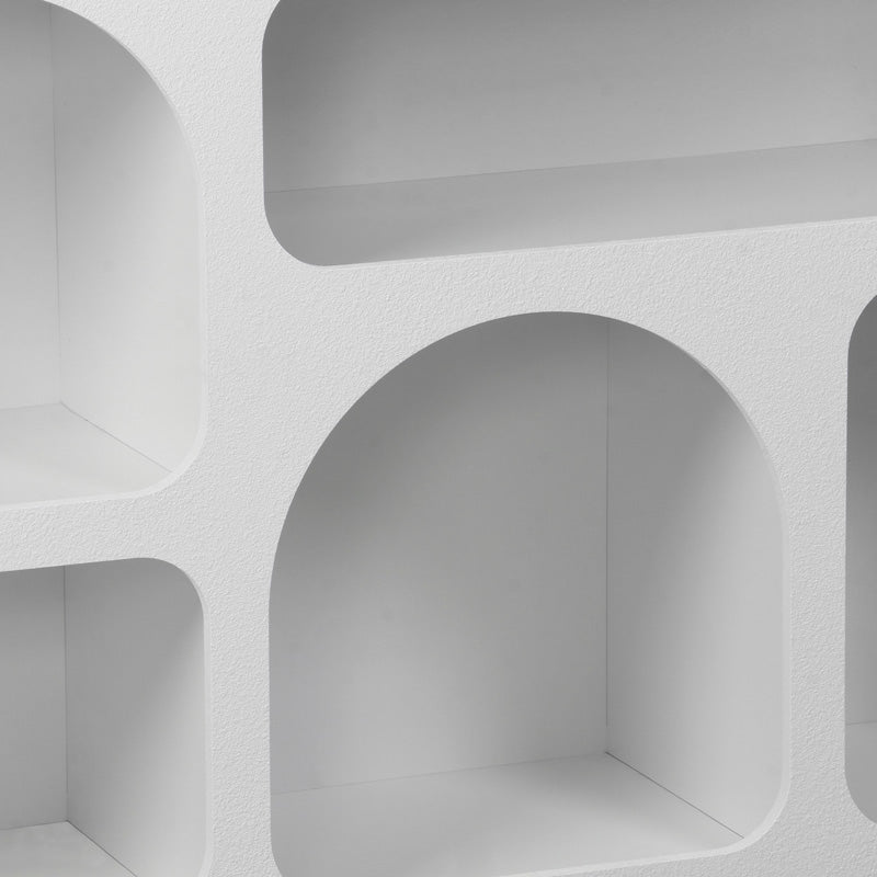 Бюфет EMERSI с рафтове от MDF в бял цвят 164x34x76см