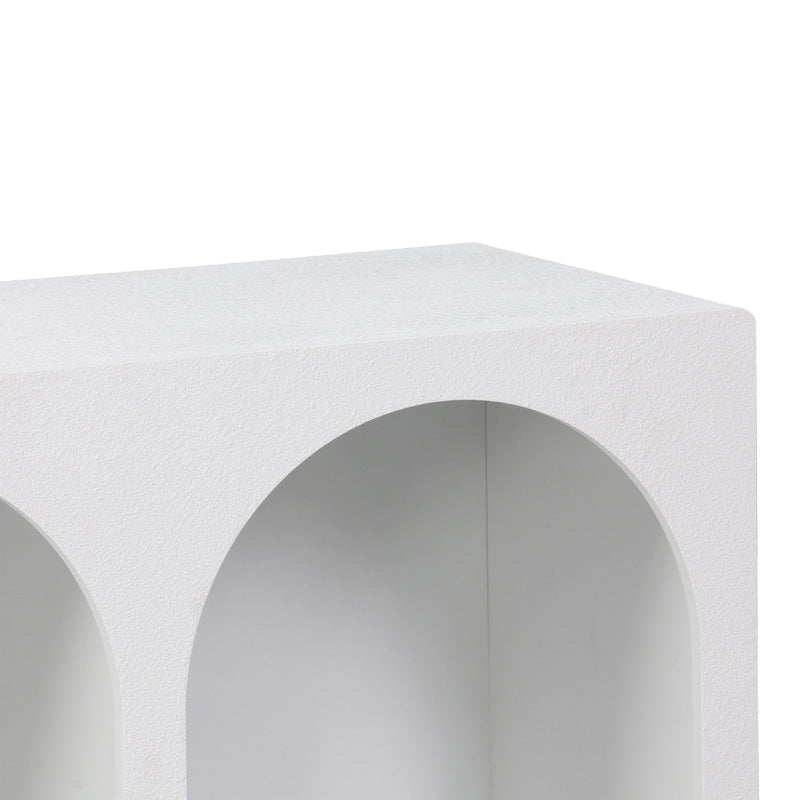 Бюфет EMERSI с рафтове от mdf в бял цвят 120x35x76см