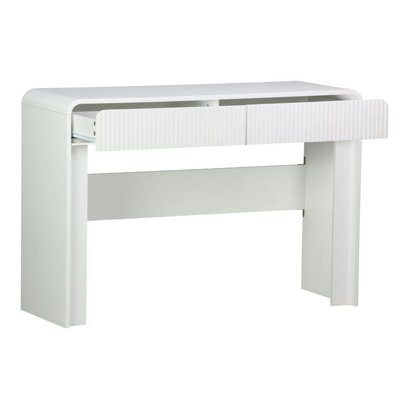 Конзолна маса ZEPLEN mdf в бял цвят 110x38x75см