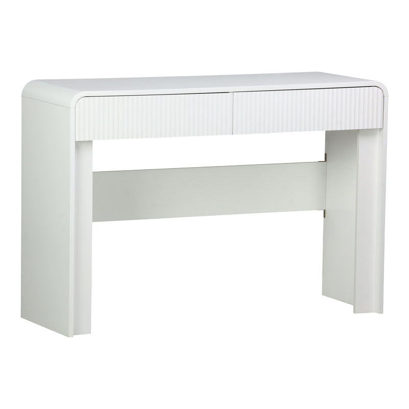 Конзолна маса ZEPLEN mdf в бял цвят 110x38x75см