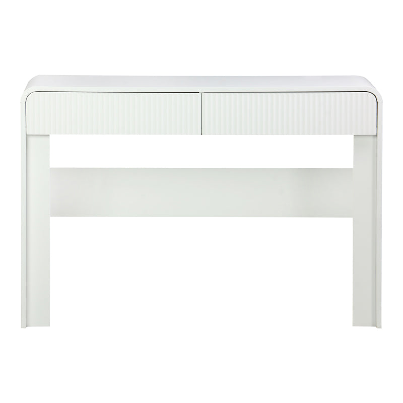 Конзолна маса ZEPLEN mdf в бял цвят 110x38x75см