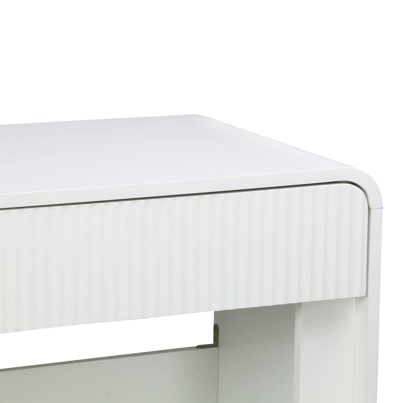 Конзолна маса ZEPLEN mdf в бял цвят 110x38x75см