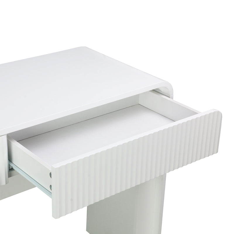 Конзолна маса ZEPLEN mdf в бял цвят 110x38x75см