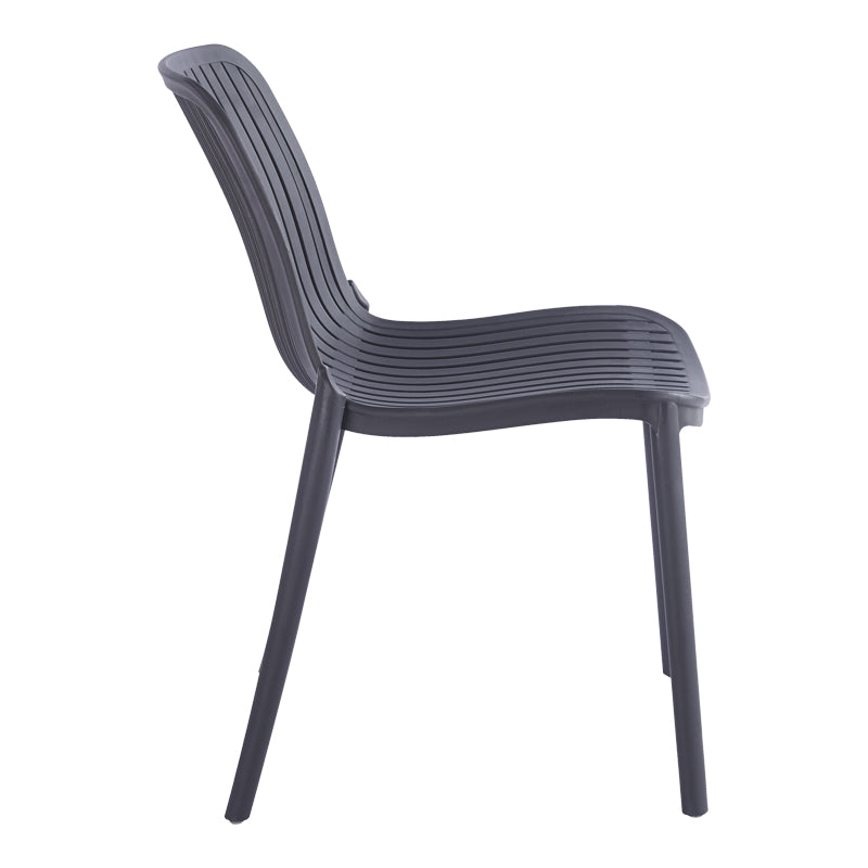Стифиращ се стол TERAGI  pp с uv защита антрацит 58x43.5x82см