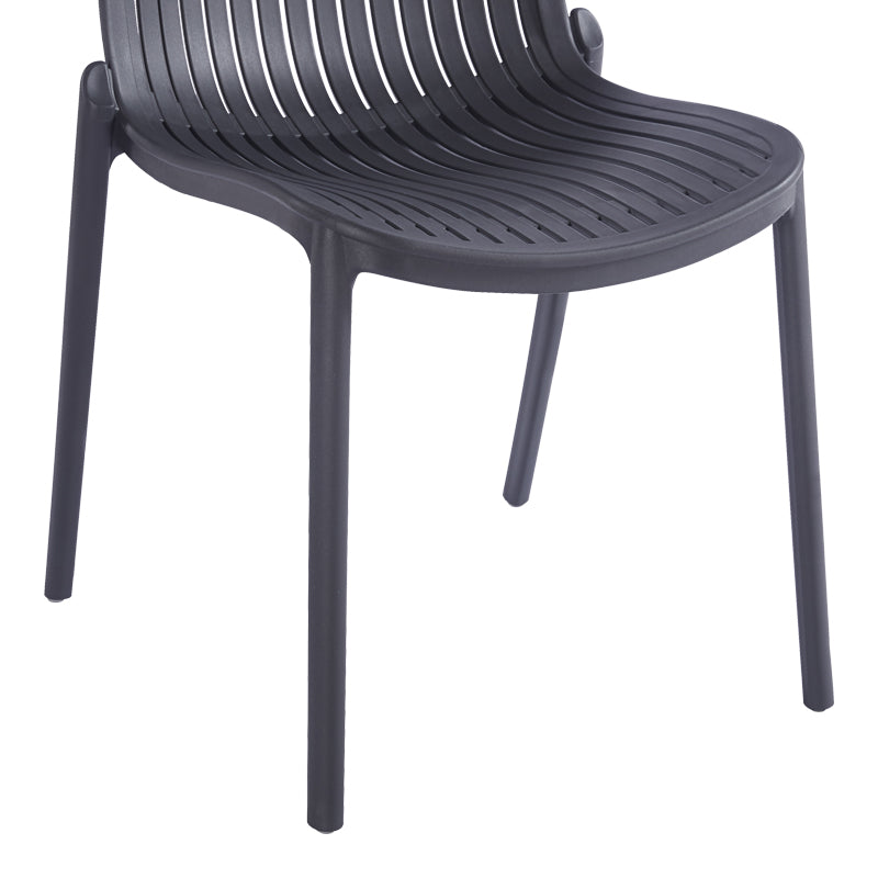 Стифиращ се стол TERAGI  pp с uv защита антрацит 58x43.5x82см