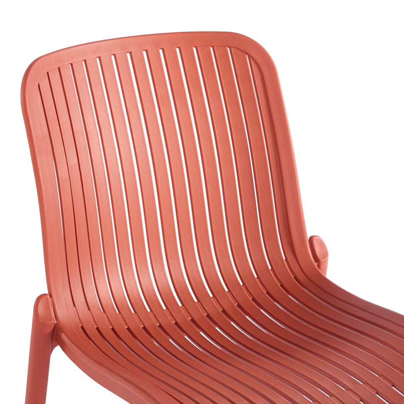 Стифиращ се стол TERAGI  pp с uv защита, теракота 58x43.5x82см
