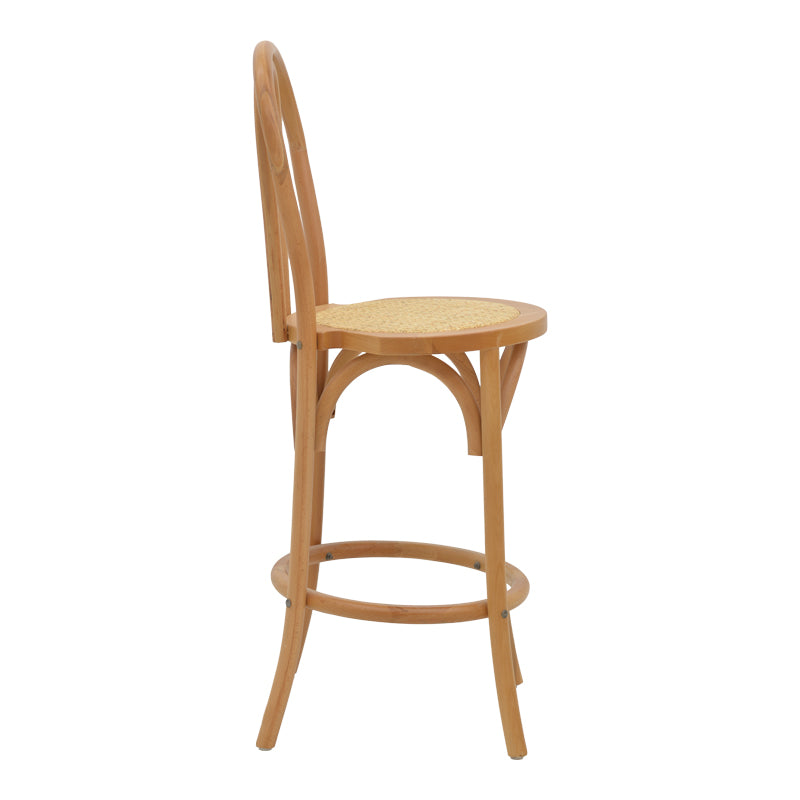 Бар стол Thonet естествен бук 41x50x105см